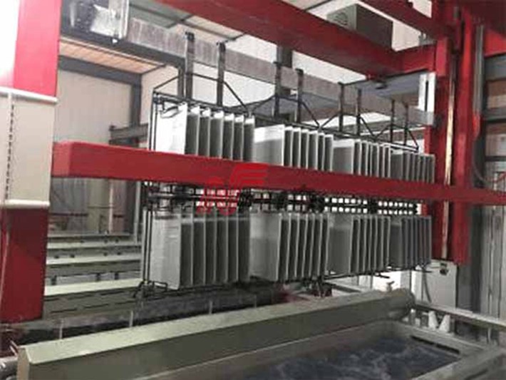 Electroplating production line