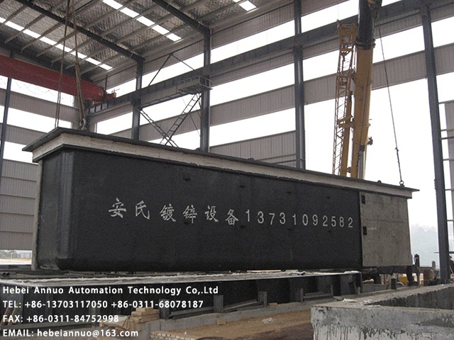 What is the reason for the scope of application of galvanizing tank?