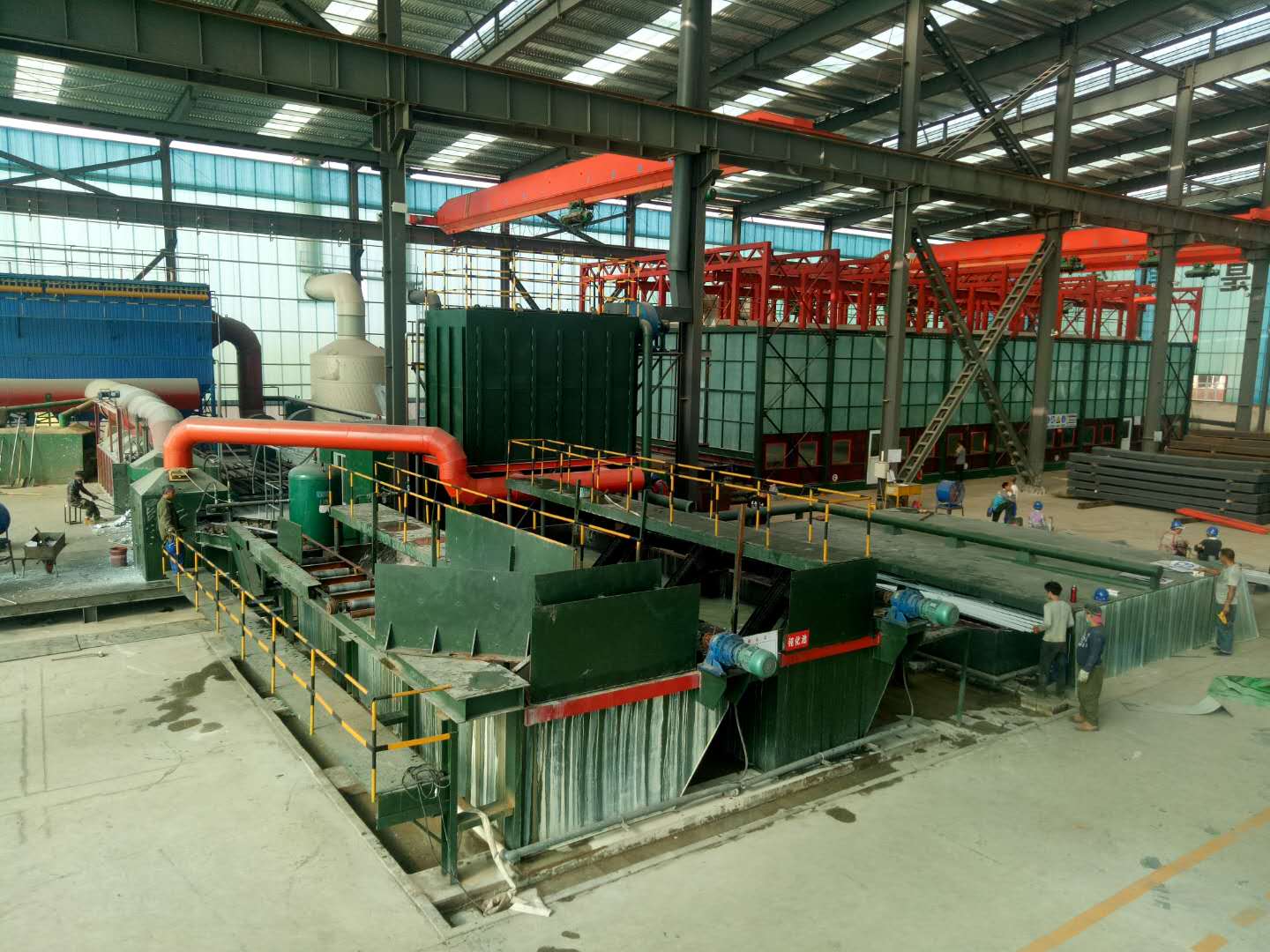 Corner groove production line