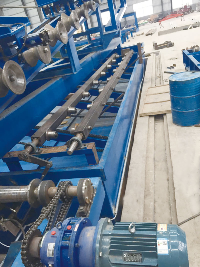 Guardrail board production line